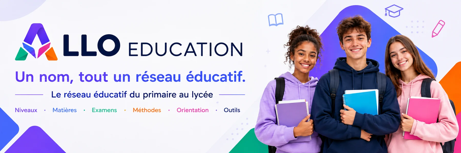 Allo Education — un nom, tout un réseau éducatif : niveaux, matières, examens, méthodes, orientation et outils